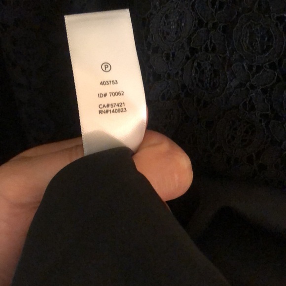 NWT! Black mixed lace LOFT lace dress size 2 - Picture 13 of 13